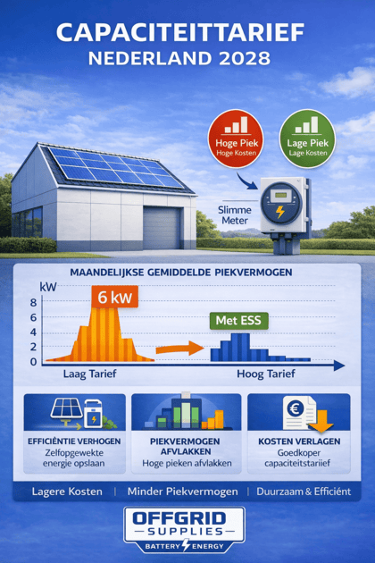 Capaciteittarief Nederland 2028 met Victron ESS