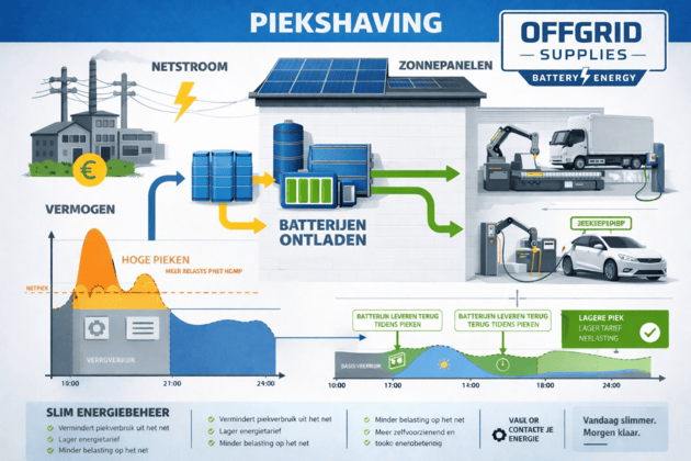 Peakshaving met Victron energiesturing